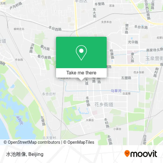 水池雕像 map