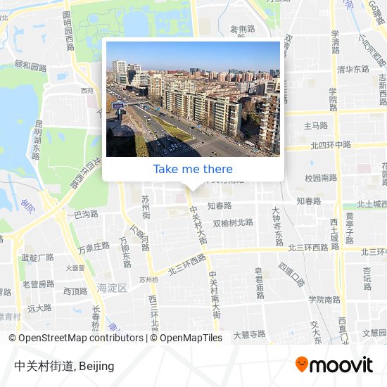 中关村街道 map