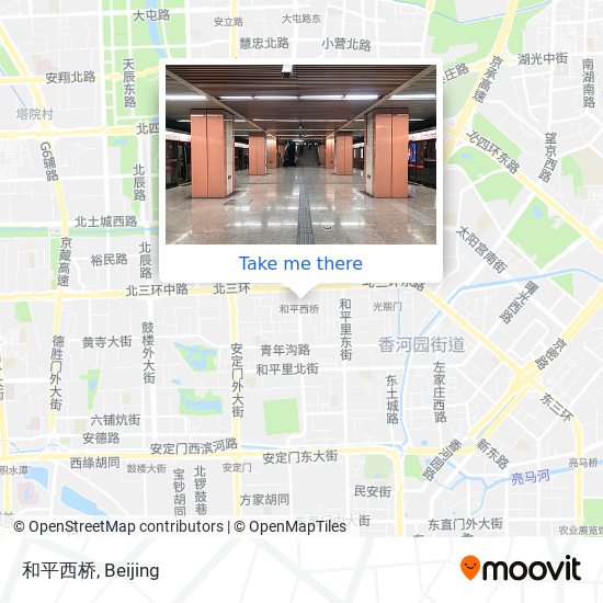 和平西桥 map