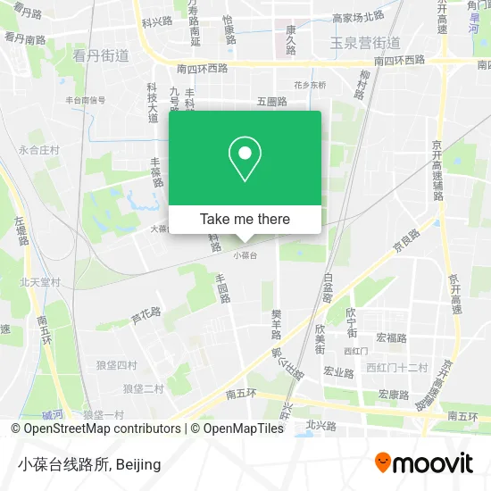 小葆台线路所 map