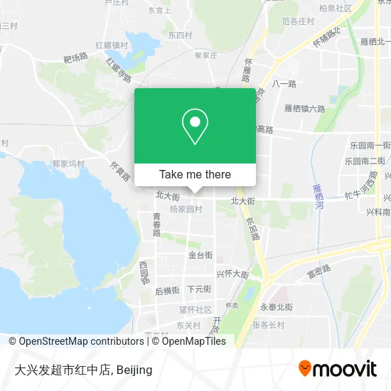 大兴发超市红中店 map