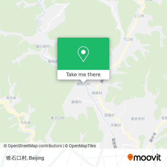 锥石口村 map