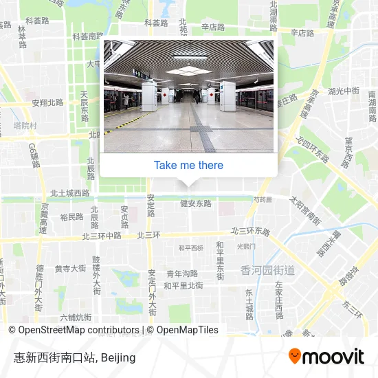 惠新西街南口站 map