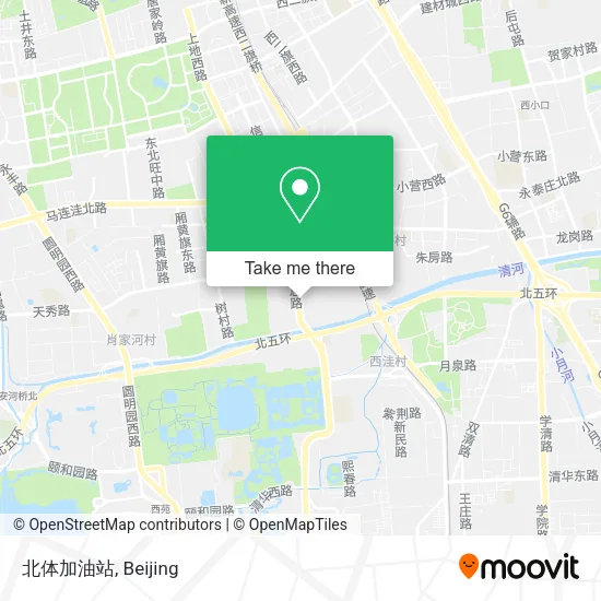 北体加油站 map