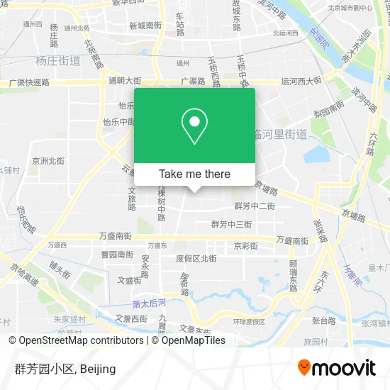 群芳园小区 map