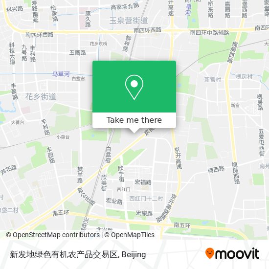 新发地绿色有机农产品交易区 map