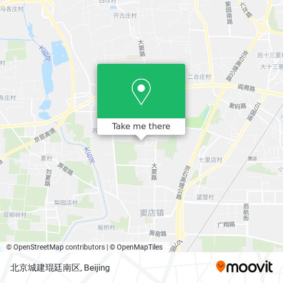 北京城建琨廷南区 map