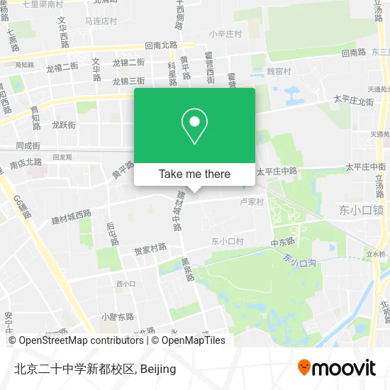 北京二十中学新都校区 map
