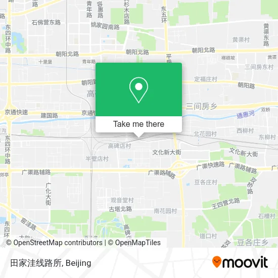 田家洼线路所 map