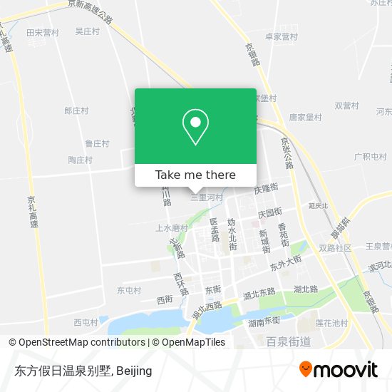 东方假日温泉别墅 map