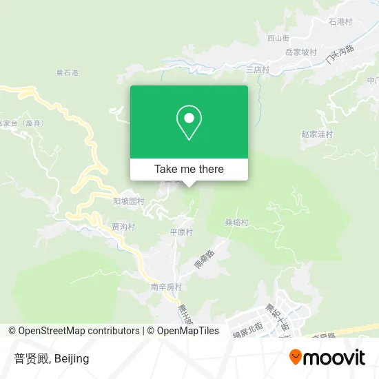 普贤殿 map