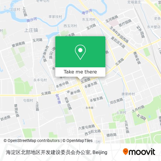 海淀区北部地区开发建设委员会办公室 map