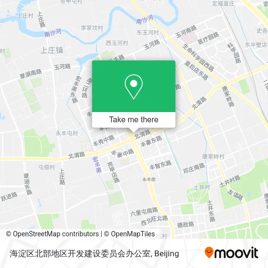 海淀区北部地区开发建设委员会办公室 map