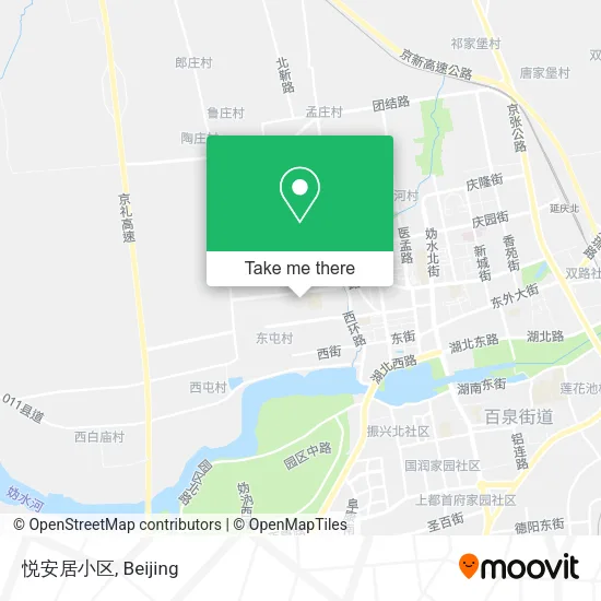 悦安居小区 map