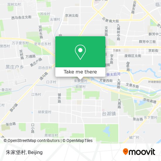 朱家垡村 map