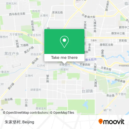 朱家垡村 map