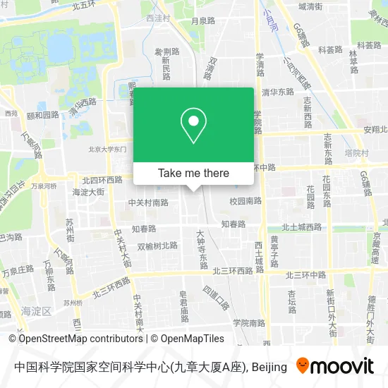 中国科学院国家空间科学中心(九章大厦A座) map