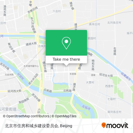 北京市住房和城乡建设委员会 map