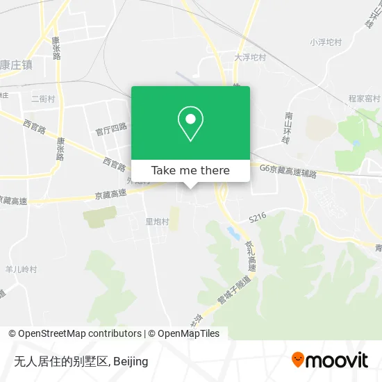 无人居住的别墅区 map