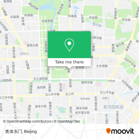 奥体东门 map
