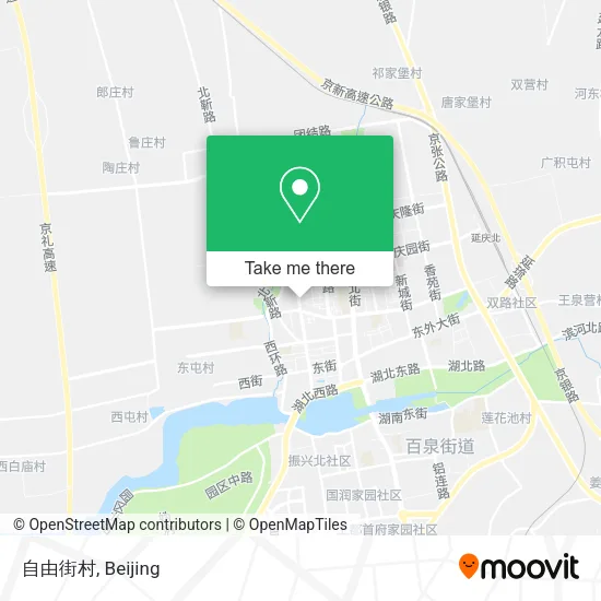 自由街村 map