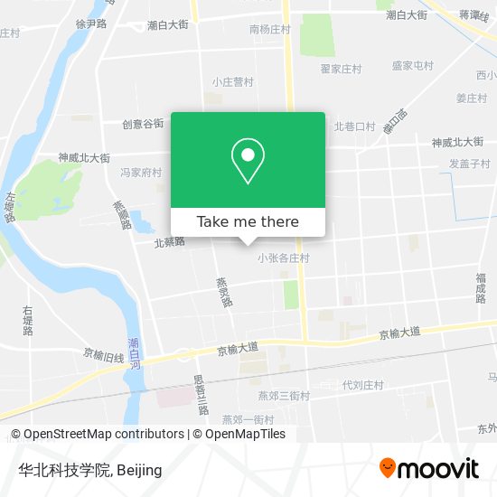 华北科技学院 map