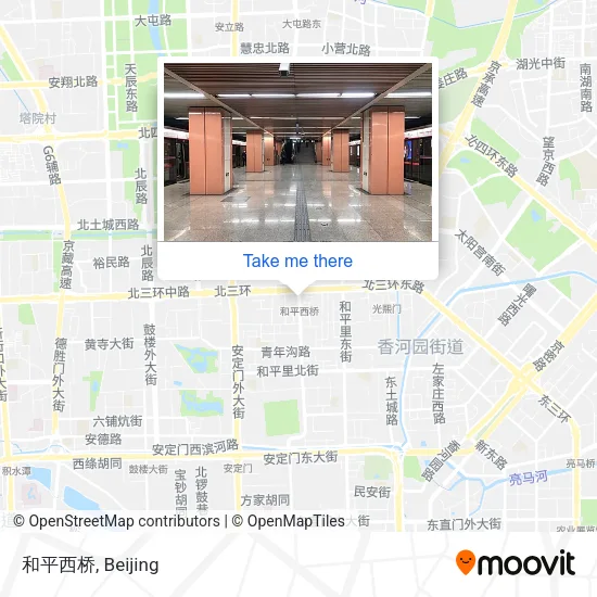 和平西桥 map