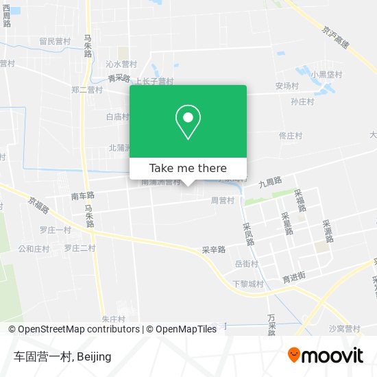 车固营一村 map