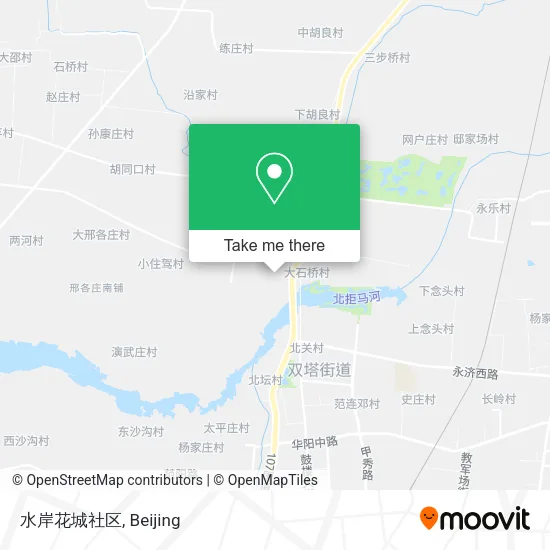 水岸花城社区 map