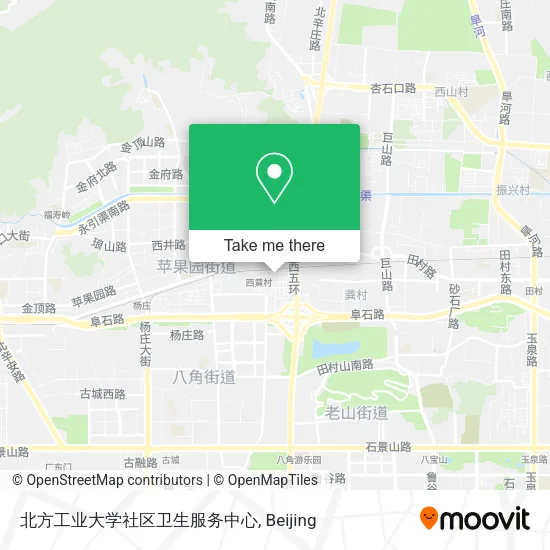 北方工业大学社区卫生服务中心 map