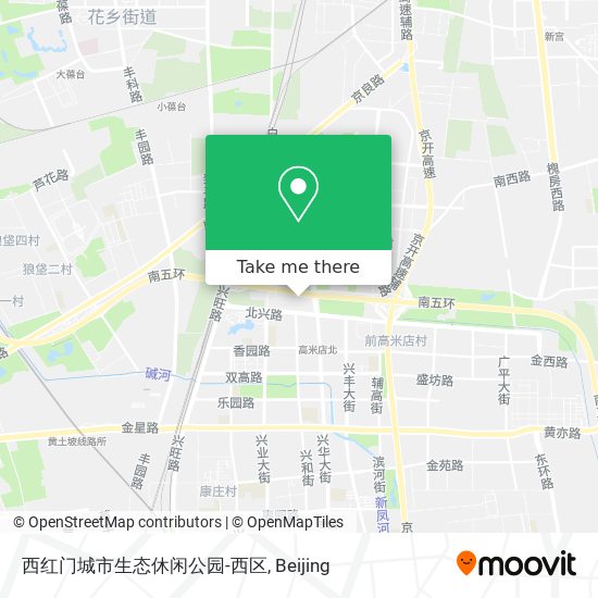 西红门城市生态休闲公园-西区 map