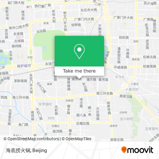 海底捞火锅 map