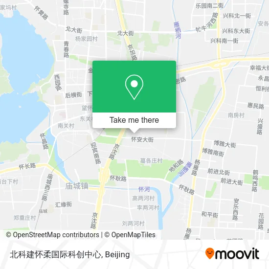 北科建怀柔国际科创中心 map
