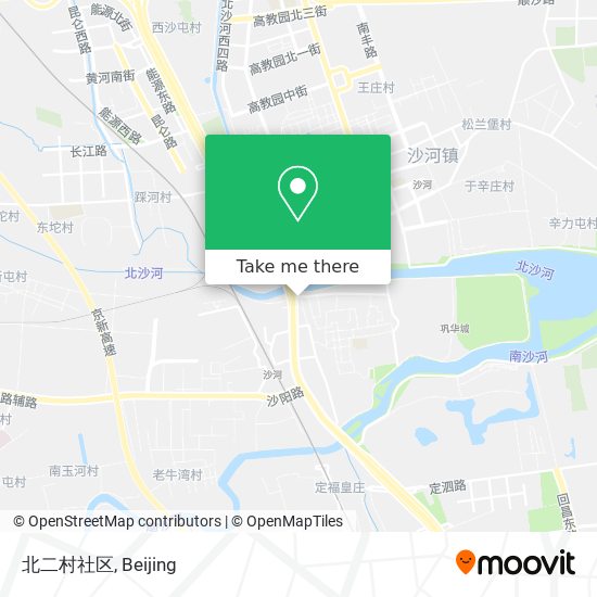 北二村社区 map