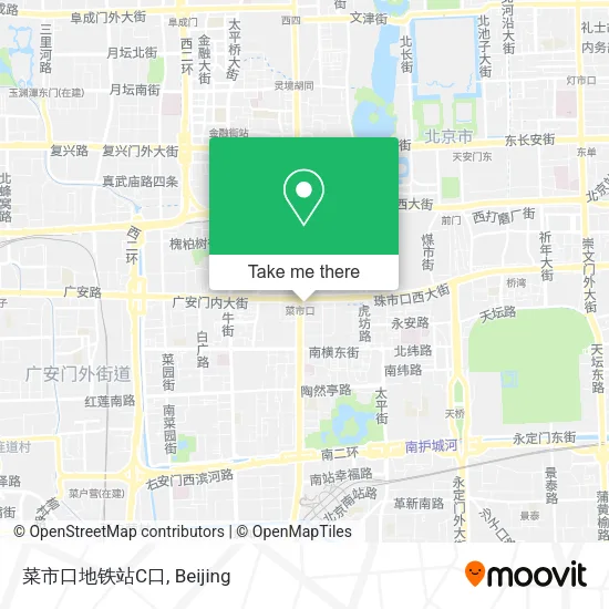 菜市口地铁站C口 map
