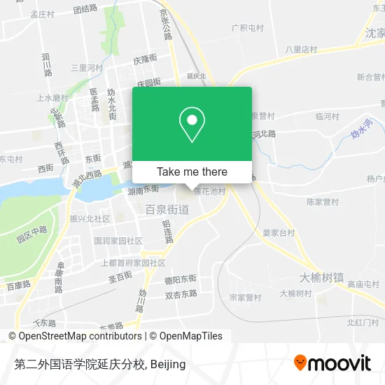 第二外国语学院延庆分校 map