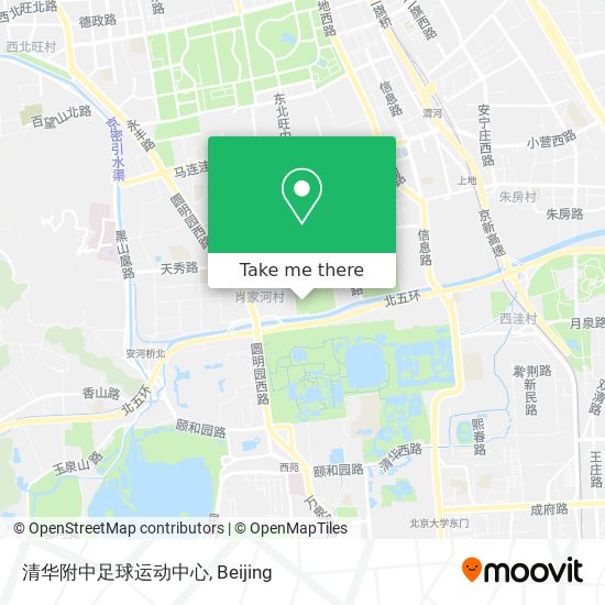 清华附中足球运动中心 map