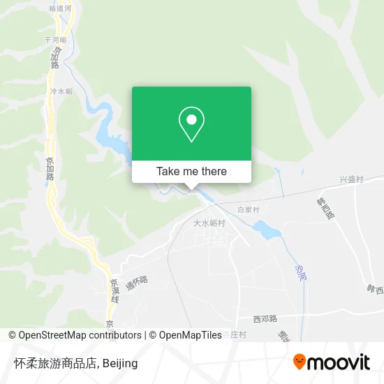 怀柔旅游商品店 map