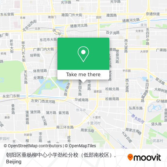 朝阳区垂杨柳中心小学劲松分校（低部南校区） map