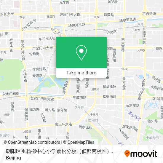 朝阳区垂杨柳中心小学劲松分校（低部南校区） map