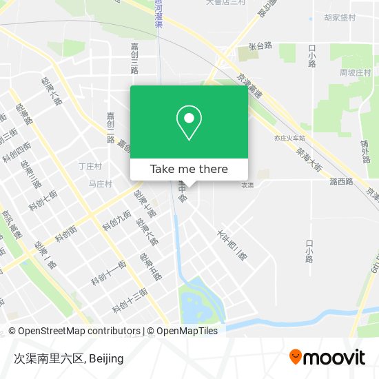 次渠南里六区 map