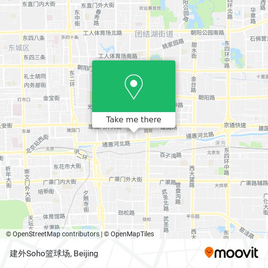 建外Soho篮球场 map