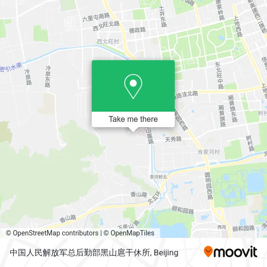 中国人民解放军总后勤部黑山扈干休所 map