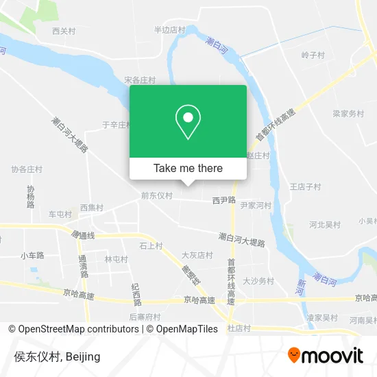 侯东仪村 map