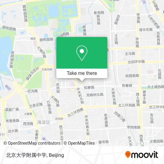 北京大学附属中学 map