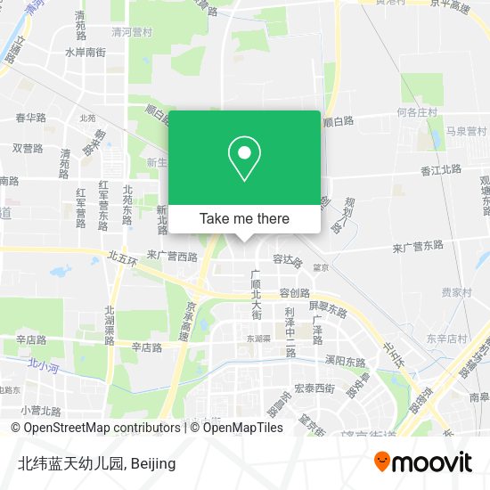 北纬蓝天幼儿园 map