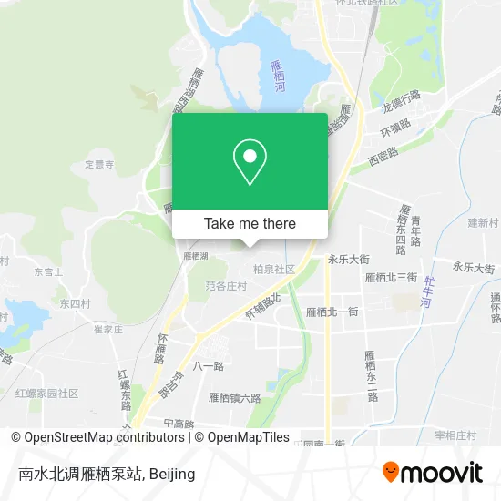 南水北调雁栖泵站 map