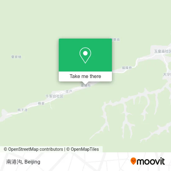 南港沟 map