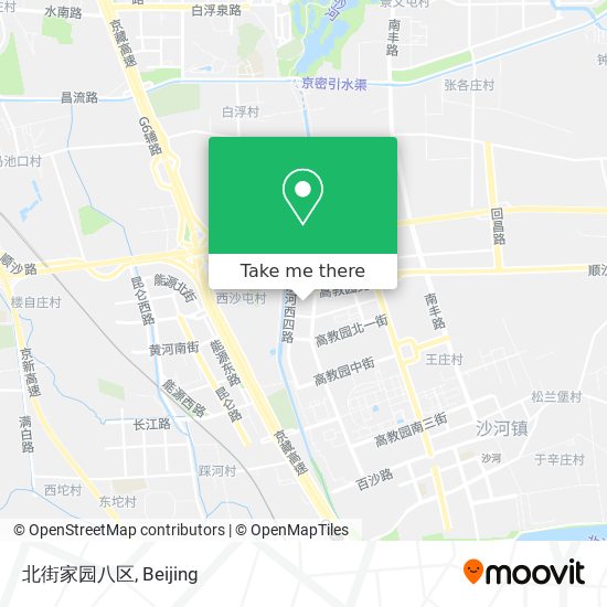 北街家园八区 map