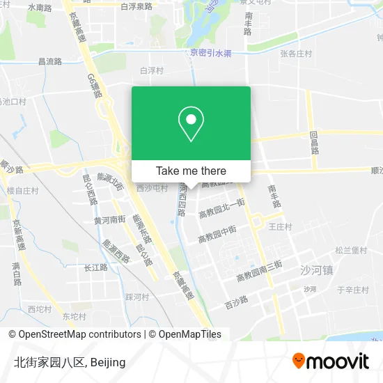 北街家园八区 map
